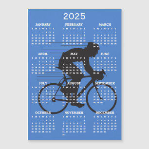 Carte magnétique Calendrier Cycling Design 2025