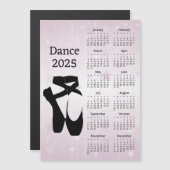 Carte magnétique Calendrier Danse 2025 (Devant / Derrière)