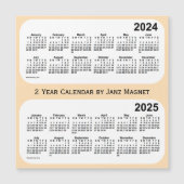 Carte Magnétique Calendrier de 2 ans 2024-2025 sur le blé par Janz  (Devant)
