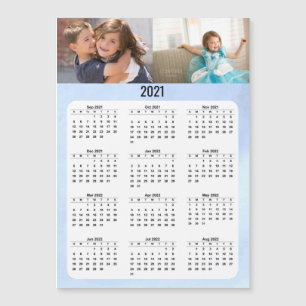 Carte Magnétique Calendrier de l'année universitaire 2021 Deux phot