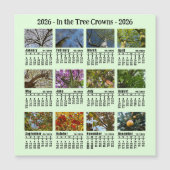 Carte Magnétique Calendrier de l'arbre photo personnalisé 2026 Débu (Devant)