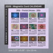 Calendrier des fractales photo personnalisées 2026