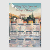 Carte Magnétique Calendrier des villes balnéaires 2024 (Devant)