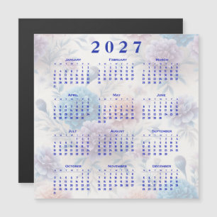 Carte Magnétique Calendrier Fleurs 2027
