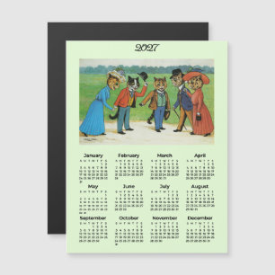 Carte Magnétique Calendrier magnétique 2027 des chats de Louis Wain