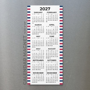 Carte Magnétique Calendrier Magnétique Américain Minimaliste Simple