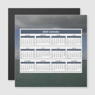 Carte Magnétique Calendrier magnétique de l'océan Atlantique 2026