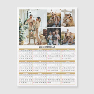 Carte Magnétique Calendrier Magnétique de Photos de Famille 2026
