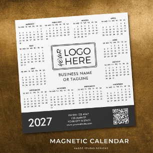Carte Magnétique Calendrier Magnétique Logo d'Entreprise 2027