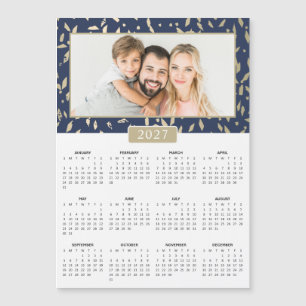 Carte Magnétique Calendrier magnétique personnalisé avec photo Navy