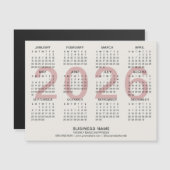Carte Magnétique Calendrier magnétique personnalisé de l'entreprise (Devant / Derrière)