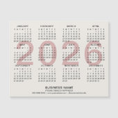 Carte Magnétique Calendrier magnétique personnalisé de l'entreprise (Devant)