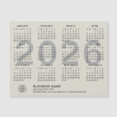 Carte Magnétique Calendrier magnétique personnalisé de l'entreprise (Devant)