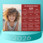 Carte Magnétique Calendrier magnétique - Photo Pleine Année Vue Mod