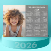 Carte Magnétique Calendrier magnétique - Photo Pleine Année Vue Mod