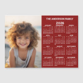 Carte Magnétique Calendrier magnétique - Photo Pleine Année Vue Mod (Devant)