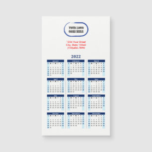 Carte Magnétique Calendrier Marine 2022 de votre logo