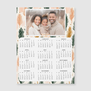 Carte Magnétique Calendrier mini 2025 personnalisé   Photo de famil
