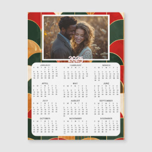 Carte Magnétique Calendrier mini 2025 personnalisé   Photo de famil