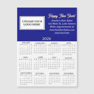 Carte Magnétique Calendrier mini Logo Entreprise 2026