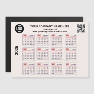 Carte Magnétique Calendrier mural d'entreprise