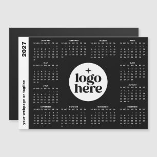 Carte Magnétique Calendrier personnalisé couleur 2027 pour les entr