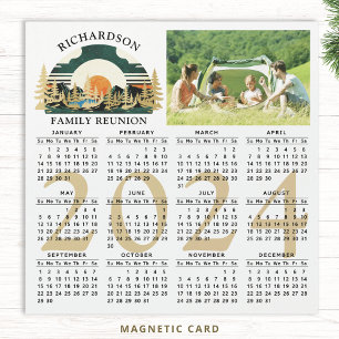 Carte Magnétique Calendrier photo 2024 Camping Famille Réunion Favo