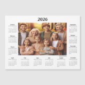 Carte Magnétique Calendrier photo personnalisé 2026 aimanté (Devant)