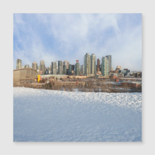 Carte Magnétique Calgary Skyline Winter Wonderland