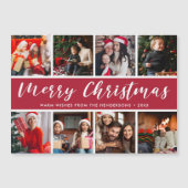 Carte Magnétique Calligraphie de collection de photos de Noël (Devant)