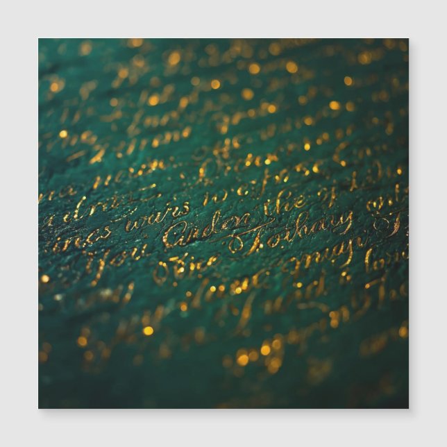 Carte Magnétique Calligraphie de l'inconnu (Devant)