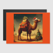 Carte Magnétique Camel de Noël 1 (Devant / Derrière)