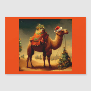 Carte Magnétique Camel de Noël 1