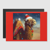 Carte Magnétique Camel de Noël 3 (Devant / Derrière)