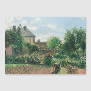 Carte Magnétique Camille Pissarro Le jardin de l'artiste à Eragny