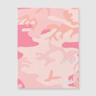 Carte Magnétique Camo rose Manly