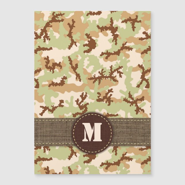 Carte Magnétique Camouflage du désert (Devant)