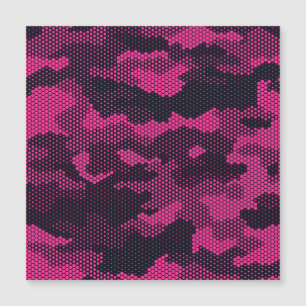 Carte Magnétique Camouflage hexagonal, texture militaire arrière -
