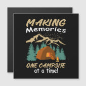 Carte Magnétique CAMPING Faire des souvenirs (Devant / Derrière)