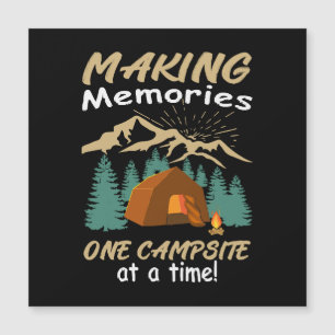Carte Magnétique CAMPING, souvenirs