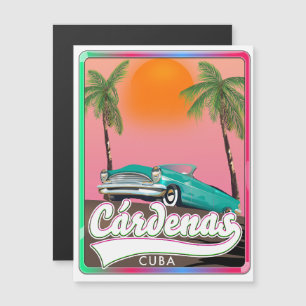 Carte Magnétique Cárdenas Cuba poster de voyage vintage