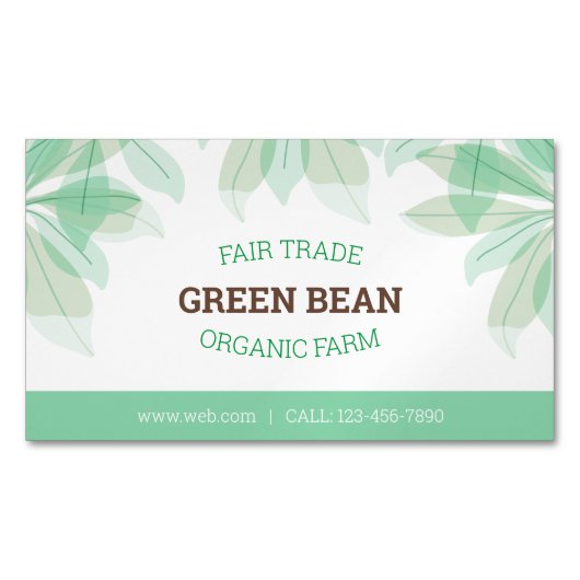 Carte magnétique : Carte de visite Carré de ferme  (devant)