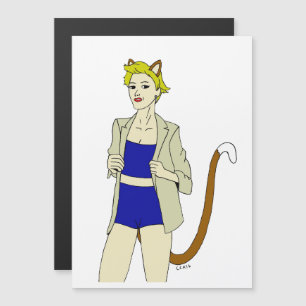 Carte Magnétique catgirl