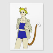 Carte Magnétique catgirl (Devant)