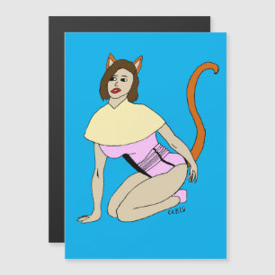 Carte Magnétique catgirl
