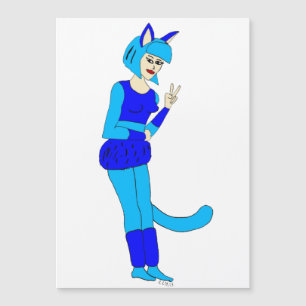 Carte Magnétique catgirl