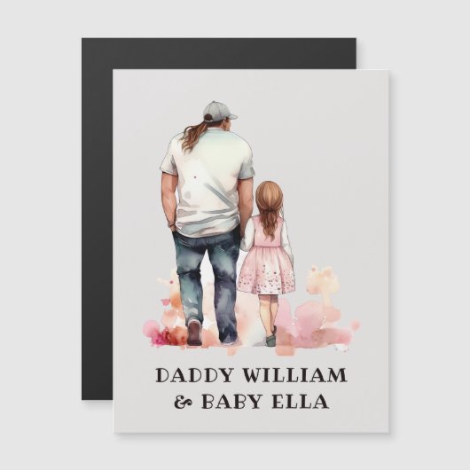 Carte Magnétique Caution père et fille (6) (Devant / Derrière)