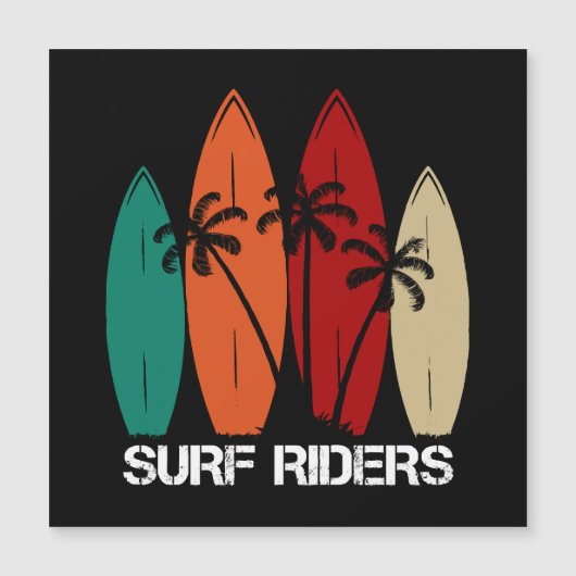 Carte Magnétique Cavaliers du surf (Devant)