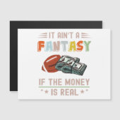 Carte Magnétique Ce n'est pas un Imaginaire si l'argent est réel (Devant / Derrière)