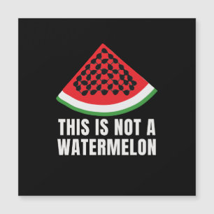 Carte Magnétique Ce n'est pas une pastèque - Palestinien keffiyeh